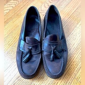 Weejuns Brown Vintage Leather Mens Loafers Size 10.5